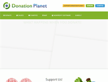 Tablet Screenshot of donationplanet.org